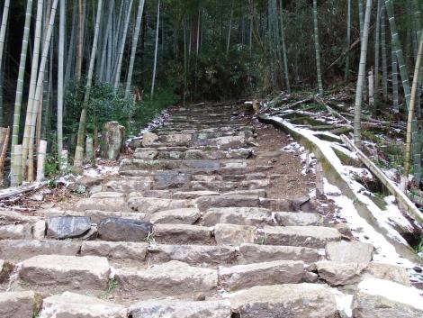 與喜天満神社への石段