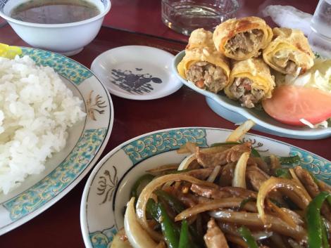 紀淡の春巻定食