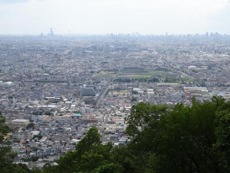枚岡展望台からの眺め