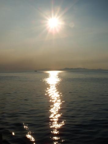 紀伊水道の夕日