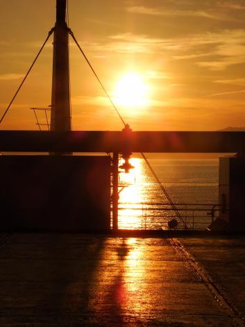 紀伊水道の夕日