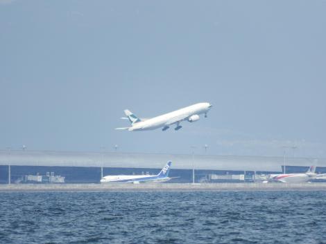 キャセイパシフィック機