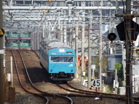 JR西阪和線103系HJ408編成