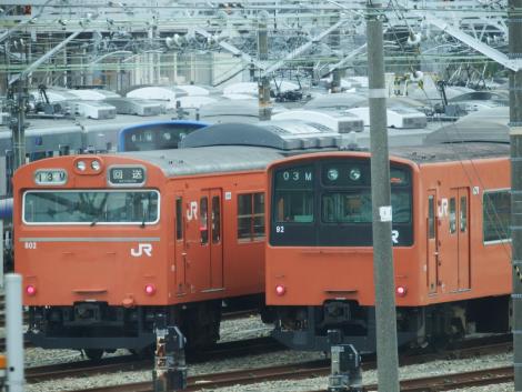 JR西 大阪環状線103系と201系