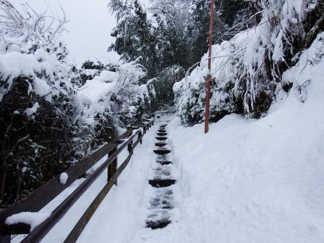 二ノ瀬駅の階段