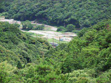 南海電車が見えます