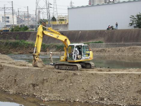 南海男里川橋梁復旧工事