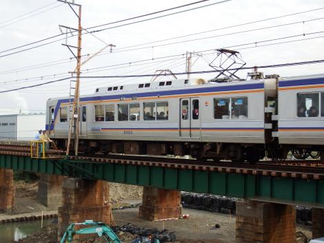 南海男里川橋梁復旧工事