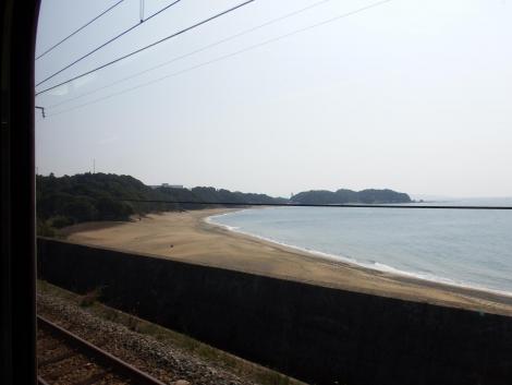 JR西 紀勢線千里の浜付近