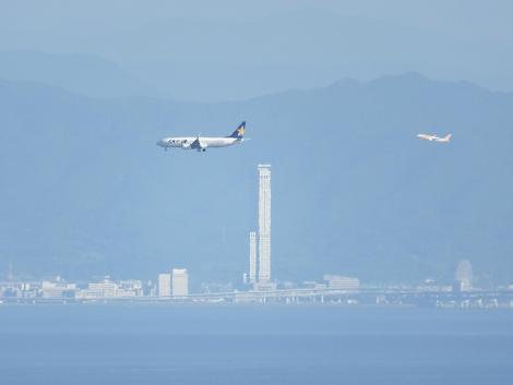 スカイマーク機とスクート機