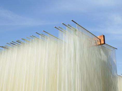 そうめんの天日干し