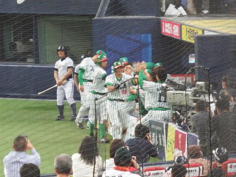 福田選手のホームラン