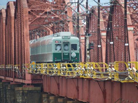 南海7000系＠紀ノ川橋梁