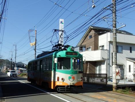 とさでん鴨部電停付近