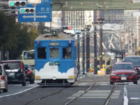 阪堺モ166号とモ164号