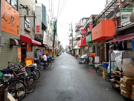 駒川商店街付近