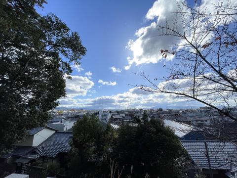 平城の飛鳥からの眺め