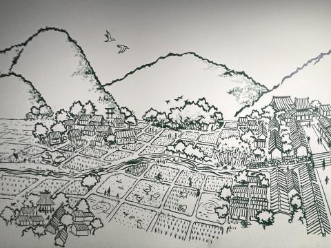 長浜の風景の壁画