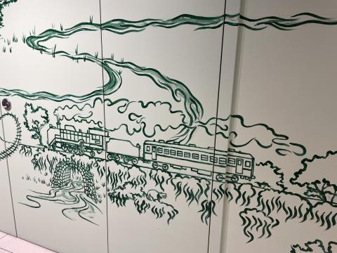 えきまちテラス長浜の壁画