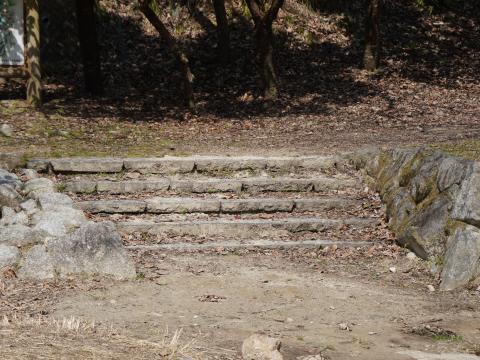 砂防ダムの河原