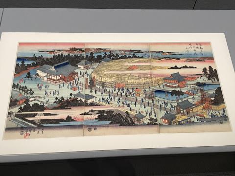 歌川広重 東都名所両国回向院境内全図