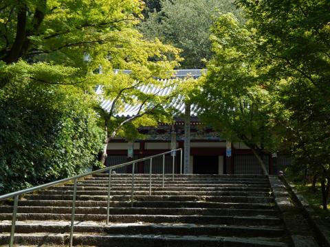 阿弥陀堂前の石段