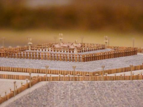 墳丘の円筒埴輪