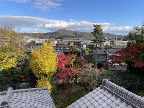 紅葉と大文字山