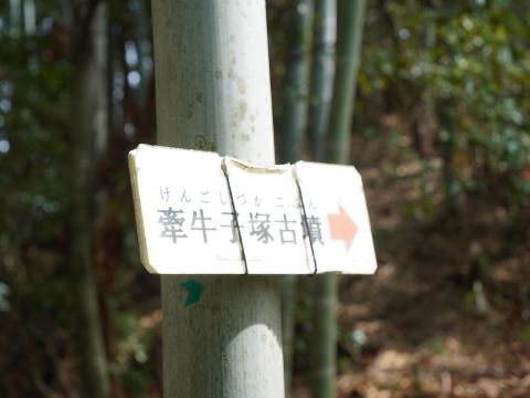 牽牛子塚古墳への道