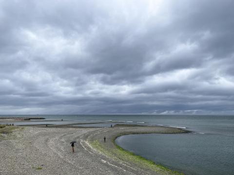 男里川右岸河口