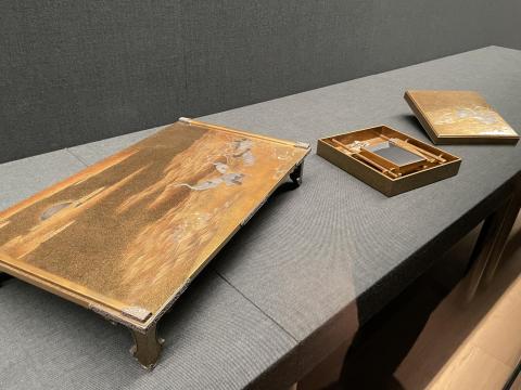 和歌浦蒔絵硯箱・文台