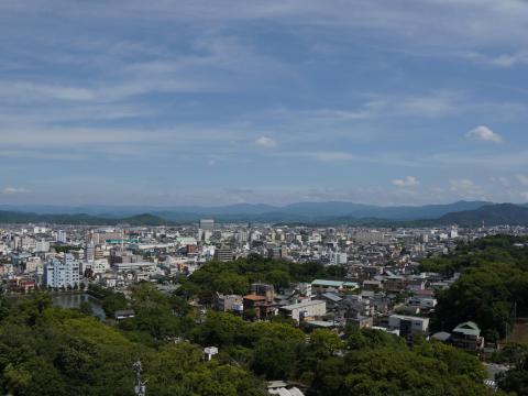 和歌山城からの眺め