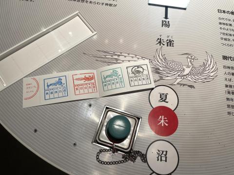 四神のスタンプコーナー