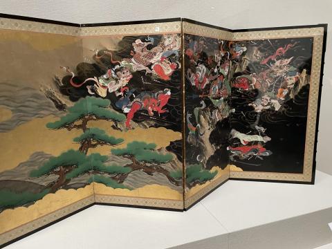 妖怪退治図屏風