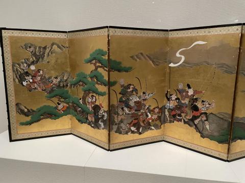 妖怪退治図屏風