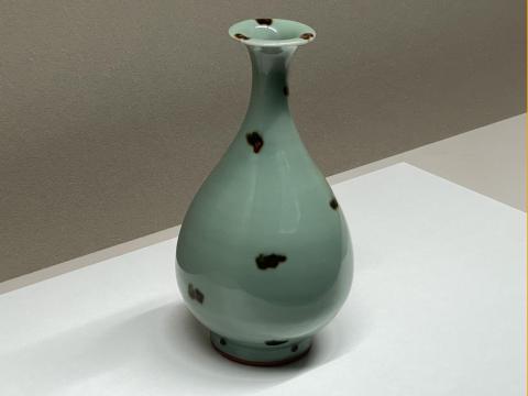 国宝 飛青磁花生