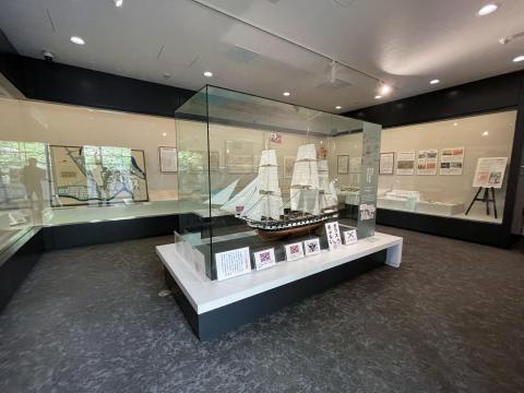 ディアナ号復元模型