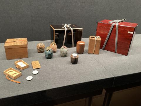 真中古野田手茶入 銘面影 箱次第とも