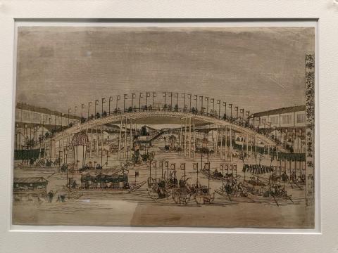 浮絵 浪花天満天神夜祭之図