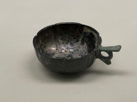 響銅 七曲把手杯