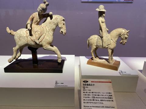 加彩騎馬女子