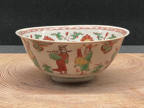 古赤絵八仙人鉢