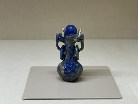 ラピスラズリ遊環鼻煙壷