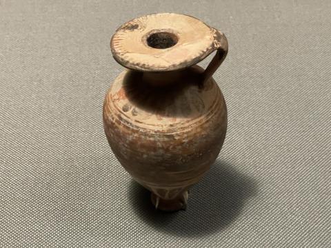 彩文陶器アリュバロス型香油壺
