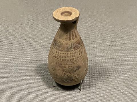 ㊷彩文陶器アラバストロン型香油壺紀元前5世紀 