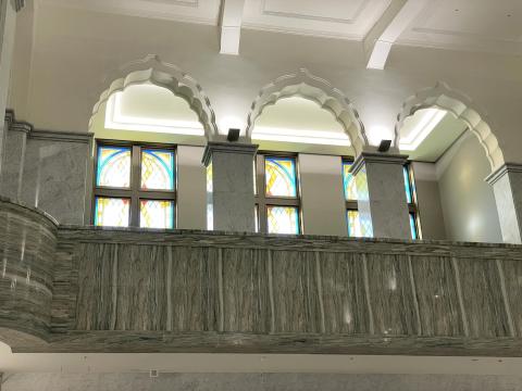 大阪市立美術館のステンドグラス