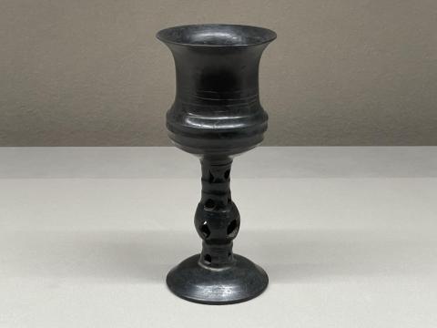 黒陶高脚杯