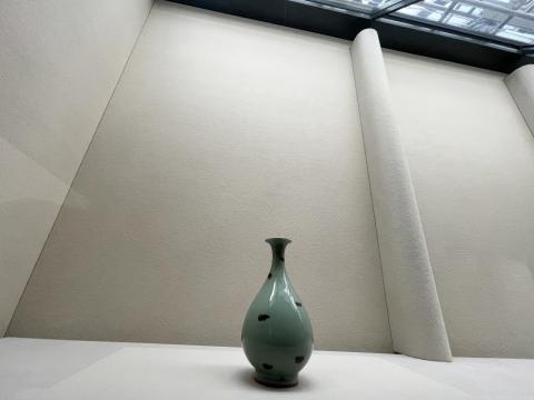 国宝飛青磁花生